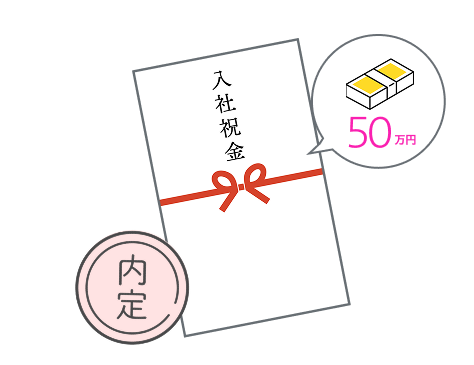 お祝い金50万円